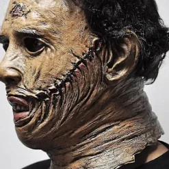 Texas Chainsaw Massacre Leatherface Mask i Latex - Skräckfilm Halloween Cosplay Kostymfest Evenemangsrekvisita Leksaker Karnevalsmask-FF-><noscript><img width=