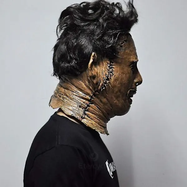 FMYSJ Texas Chainsaw Massacre Leatherface Masker Latex Läskig Film Halloween Cosplay Kostym Fest Evenemang Rekvisita Leksaker Karneval Mask (FMY)> Masker