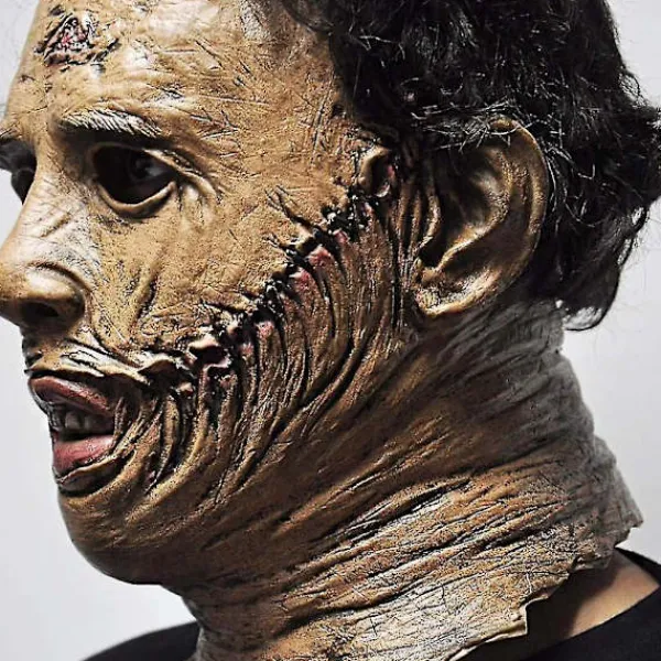 FMYSJ Texas Chainsaw Massacre Leatherface Masker Latex Läskig Film Halloween Cosplay Kostym Fest Evenemang Rekvisita Leksaker Karneval Mask (FMY)> Masker