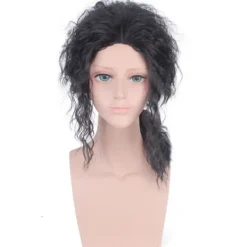 TG 1:a Michael Jackson COS peruk man kung MJ svart mode snygg> Peruker