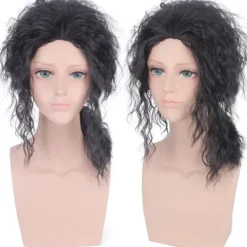 TG 1:a Michael Jackson COS peruk man kung MJ svart mode snygg><noscript><img width=