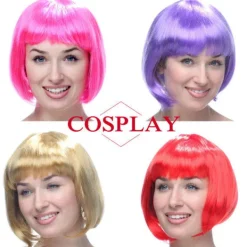 TG Färgglad Bob Peruk Set><noscript><img width=