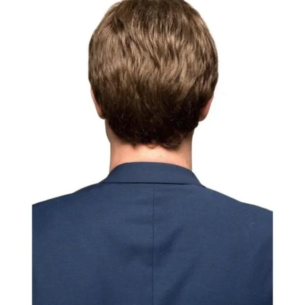 TG Herr Peruk Snygg Brun Kort Rak Peruk Lager Peruk Fest> Peruker