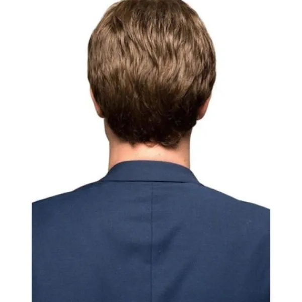 TG Herr Peruk Snygg Brun Kort Rak Peruk Lager Peruk Fest> Peruker