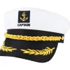 TG Vuxen Sjömansmössa Justerbar Kaptenshatt Cosplay Sjömansskepp Båtkaptenhatt för Sjömansmarinadmiral> Huvudbonader