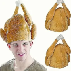 Thanksgiving Turkey Hat Christmas Plysch Hat, lämplig för Thanksgiving Party, Thanksgiving Decoration och Rollspel, lämplig för barn och vuxna B><noscript><img width=