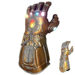 Thanos handskar för barn Infinity Gauntlet med LED-ljus Avengers 4 Cosplay leksak><noscript><img width=