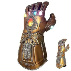 Thanos Handskar för Barn Infinity Gauntlet med LED-Ljus Avengers 4 Cosplay Leksak><noscript><img width=