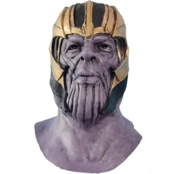 Fashion Hitch Thanos Latex Mask Halloween Vuxna Cosplay Dräkt> Masker