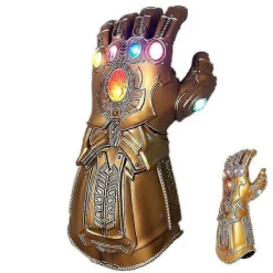 Thanos-handskar för barn Infinity Gauntlet med LED-ljus Avengers 4 Cosplay-leksak><noscript><img width=