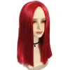 The Nightmare Before Christmas Sally Peruk - Långt Rött Hår för Cosplay Medium> Peruker