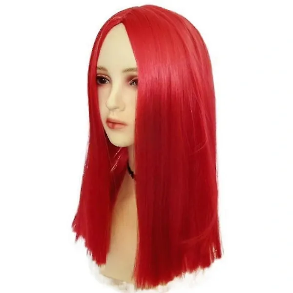 The Nightmare Before Christmas Sally Peruk - Långt Rött Hår för Cosplay Medium> Peruker