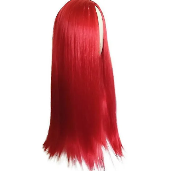 The Nightmare Before Christmas Sally Röd Lång Rak Hårfärg Halloween Cosplay Party Fancy Dress Peruk Prop (FMY).I> Peruker