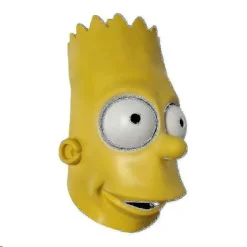 FMYSJ The Simpsons Bart Mask Halloween Högkvalitativ Latex Kostym Mask - JA (FMY)> Masker