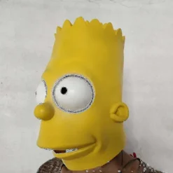 The Simpsons Bart Mask Halloween Högkvalitativ Latex Kostym Mask-mxbc><noscript><img width=
