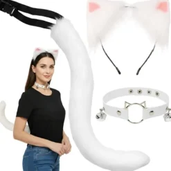 Therian Cosplay Set - Svans, öron & halsband - 3-delar> Tillbehör