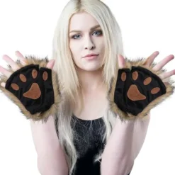 Therian Tassar, Kattass 1 Par Halvfinger Therian Tassar Söta Broderade Pälstassar Dekorativa Realistiska Asshandskar för Barn Vuxna Cosplay Scen, | Fyndiq> Tillbehör