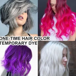 Tillfällig hårfärgningsvax set för fester. Bekväm tillfällig frisörsalong för Halloween-fester. Lätt att färga och rengöra. Halloween-kostymhår><noscript><img width=