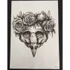 XiaoTeng Tillfällig Tatuering 21 x 15cm - birdscull> Smink