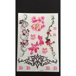 XiaoTeng Tillfällig Tatuering 21 x 15cm - Blommor> Smink
