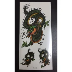 XiaoTeng Tillfällig Tatuering 19 x 9cm - drakar> Smink