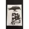XiaoTeng Tillfällig Tatuering 21 x 15cm - Raven Skull> Smink