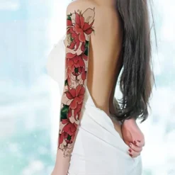 Superp Tillfällig tatuering falsk tatuering ärm Falsk tatuering Falsk ärm flerfärgad> Smink