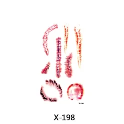 XiaoTeng Tillfällig Tatuering 10x5cm - Halloween special! Bitmärken> Smink