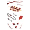 XiaoTeng Tillfällig Tatuering 10x5cm - Halloween special! Säkerhetsnål> Smink