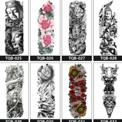 INF Tillfällig tatueringsdekal för hela armen 5><noscript><img width=
