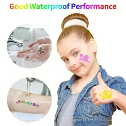 Tillfälliga Glittertatueringsset för Barn, 24 Stora Glitterfärger Kropps Glitter Festivalfest med 5 Borstar 2 Lim><noscript><img width=