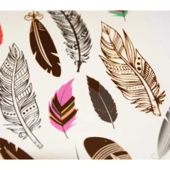 Tillfälliga tatueringar - Fjädrar - Guld och silver> Smink