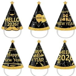 unbranded Tjugo tjugosex Nyårsfest Foto Egenskaper Roliga Pappersdekorationer Kreativa DIY-firande Tillbehör> Huvudbonader