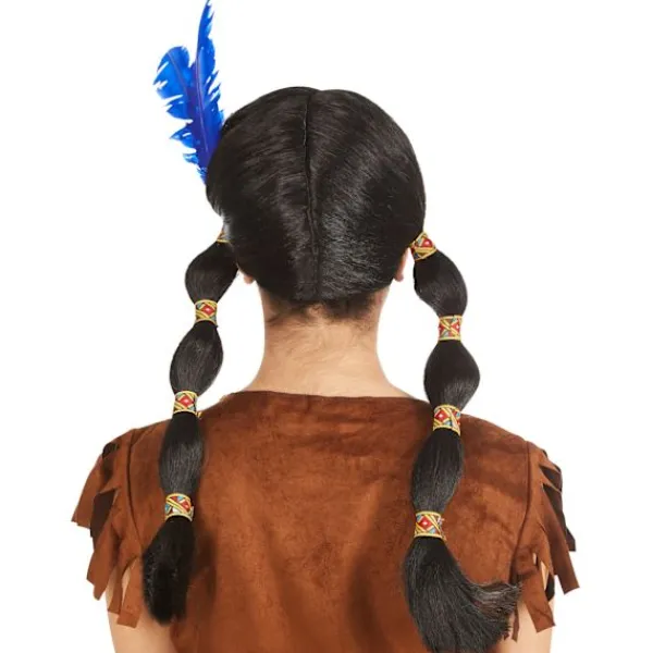 tectake Tofsperuk Indiankvinna> Peruker