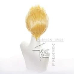 Tokyo Revengers Hanagaki Takemichi Peruk Tokyo Revengers Cosplay Kostym Män Fest Syntet hår Guld> Peruker