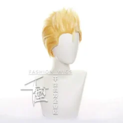 Tokyo Revengers Hanagaki Takemichi Peruk Tokyo Revengers Cosplay Kostym Män Fest Syntet hår Guld><noscript><img width=