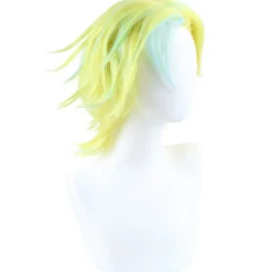 Tokyo Revengers Rindo Haitani Gyllene Blandad Blå Kort Peruk Cosplay><noscript><img width=