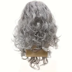 Tomte peruk skägg komplett set Jesus peruk Europa och USA långt lockigt hår jul peruk skägg set-C modeller><noscript><img width=