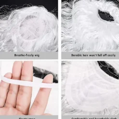 Tomte skägg och peruk set - Juldräkt accessoarer, karaktärsförklädnad, maskerad och present><noscript><img width=