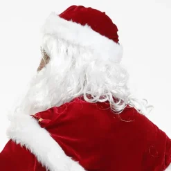 Tomte Skägg Peruk Hatt Set, Tomte Peruk, Karaktärskostym Vitt Skägg Tomte Peruk> Tillbehör