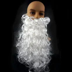 Tomte Skägg Peruk Hatt Set, Tomte Peruk, Karaktärskostym Vitt Skägg Tomte Peruk><noscript><img width=