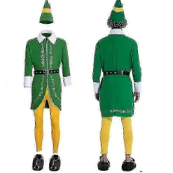 Tomtedräkt för Män Kvinnor - Vuxen Tomtedräkt Komplett Set Halloween Jul Cosplay Kläder XS-3X L> Dräkter