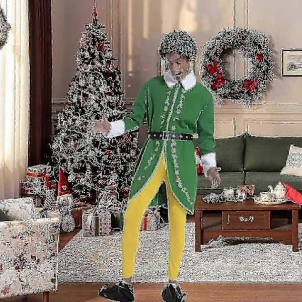 Tomtedräkt för Män Kvinnor - Vuxen Tomtedräkt Komplett Set Halloween Jul Cosplay Kläder XS-3X L> Dräkter