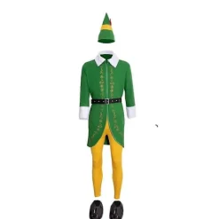 Tomtedräkt för män och kvinnor - Tomtedräkt för vuxna Komplett set Halloween Jul Cosplay Outfits XS-3XL M> Dräkter