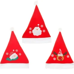 Tomtehatt, 3 st julhatt plysch tomtehattar vuxen traditionell, ZQKLA><noscript><img width=