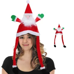 Tomteluva Jul Rekvisita Nyår Rolig Julhatt Vuxna Barn Juldekorationer Till Hemma Jultomten> Huvudbonader