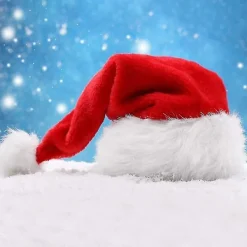 Tomteluva Julhatt Julaftonskostym Utklädnad Plysch Tjock Tomteluva Vuxen><noscript><img width=