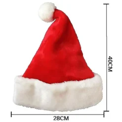 Tomteluva Julhatt Julaftonskostym Utklädnad Plysch Tjock Tomteluva Vuxen><noscript><img width=