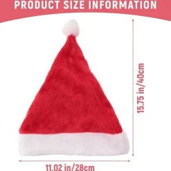 Tomteluva Julhatt Juldagskostym Utklädnad Plysch Tjock Tomteluva Vuxen><noscript><img width=