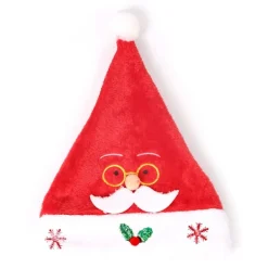 MTK Tomteluva Julhatt Jultomte Julfest Klä upp - Tomte med glasögon> Huvudbonader
